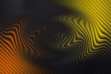 Abstract background with swirling lines in yellow, orange, and black tones