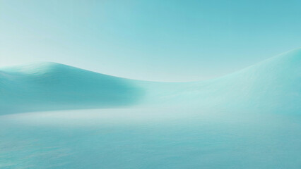 Abstract Blue Snow Landscape With Soft Sky Background image