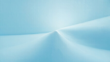 Abstract Minimalist Blue Landscape with Sharp Peak and Soft Curves image
