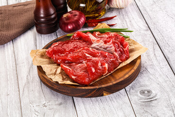 Raw beef meat for cooking