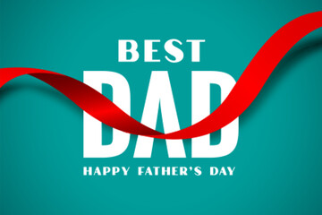 best dad happy fathers day ribbon style background