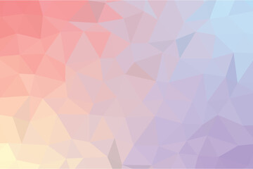 Soft Pastel Polygon Abstract Background with Smooth Gradient Blend of Pink, Purple, and Beige Colors, Modern Low Poly Design Perfect for Wallpaper, Graphic, or Web Art Projects