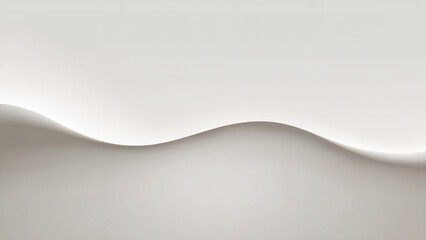 Soft white fabric wave with subtle shadow and light background texture