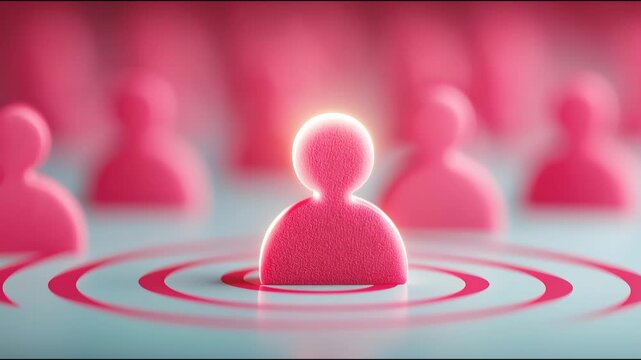Innovative agentic campaign field icon concept showcasing dynamic presence and engagement in modern marketing strategies. Targeted Campaign Presence Icon &ndash; Animated Video Version