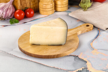 Sheep hard cheese Caprino Romano