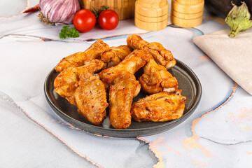 Grilled spicy chili chicken wings