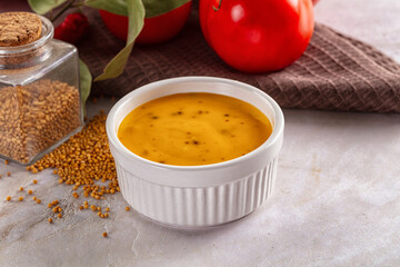 Honey and mustard sauce flavor seasoning dip