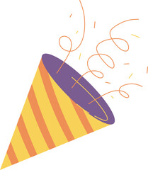 Confetti Popper Party Element