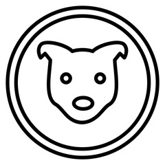 Fototapeta premium Puppy Icon