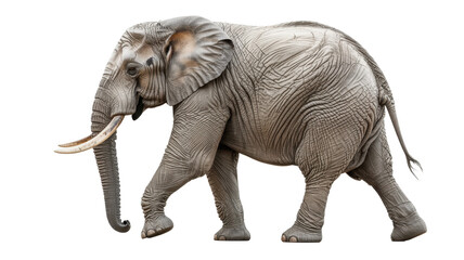 Obraz premium Studio Portrait of an African Elephant in Profile