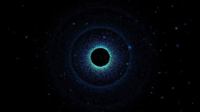 Seamless Looping Cosmic Blue Particle Hole
