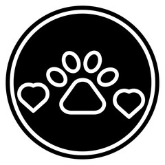 Dog Paw Print Icon
