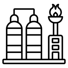 Refinery Plant Icon