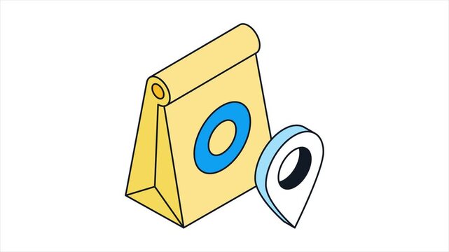 Food Delivery Animated Mp4 File