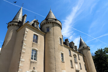 Perspective sur le ch&acirc;teau de Nexon