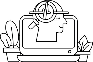 A man's head is being examined by a doctor