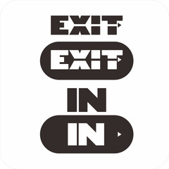 Emergency Exit Sign Vector Icon
