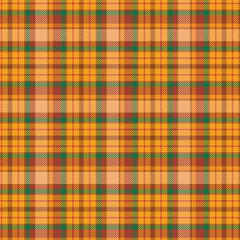Yellow Traditional Plaid Pattern for Christmas with Flannel Texture. Winter checked abstract design for tartan and gingham shirt prints. Line and square geometric lumberjack art perfect for fabric