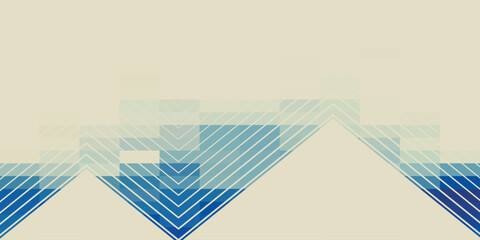 Abstract background with dynamic diagonal blue paint brush strokes on a white canvas, creating a grunge texture. © Alfan