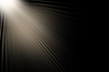 Beige White Stage Spotlight Burst Ray Overlay​, Soft Textured Spotlight Beams on Black​, Dramatic Angled Beige Light Burst Effect