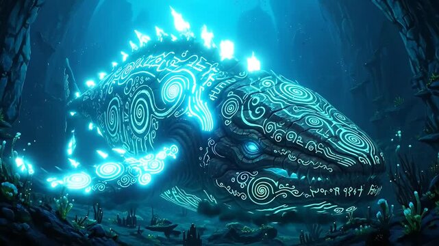 Mystical Sea Serpent - A Deep Dive into Underwater Fantasy.