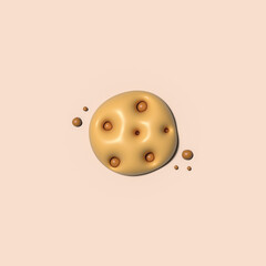3D cheese cookie 