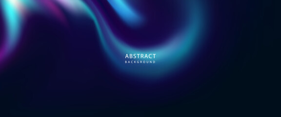 Neon Abstract Swirl with Cyan and Violet Glow