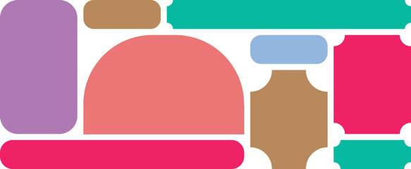 Bento grid for coloring web UI UX design. 