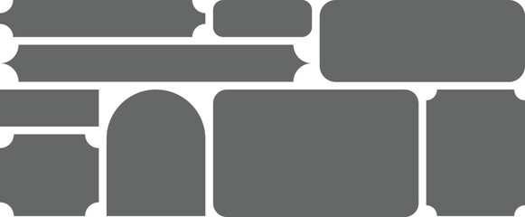 Bento grid vector, Colorful geometric blocks, a flat vector illustration. UI UX design. 