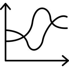 Graph with Two Curves Illustration