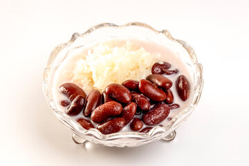 Sweet Sticky Rice with Red Bean in Coconut Milk