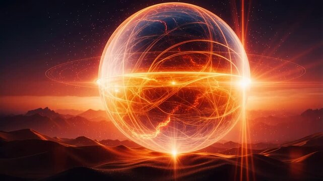 Vibrant Spherical Energy in Cosmic Sunset