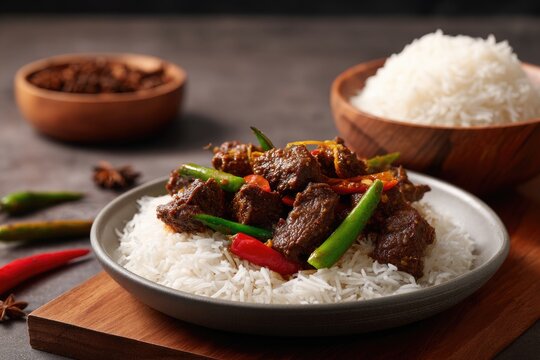 Somali Suqaar Beef or Goat Food Still Life
