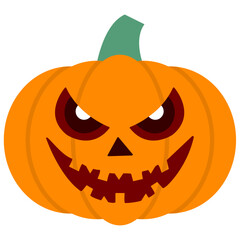 Halloween Pumpkin Face Vector � Uneven Eyes & Wicked Smile