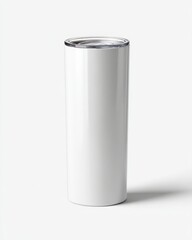Plain White Insulated Stainless Steel Travel Mug for Hot Drinks