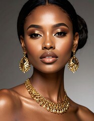 African Female Model with Jewelry