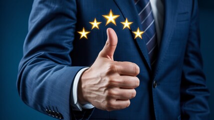 Five star rating excellent service review business satisfaction