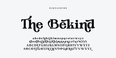 Beauty Luxury font alphabet logo. Typography beautiful fashion elegant classic letters serif italic fonts decorative wedding vintage retro logos. vector illustration