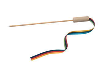 Rhythmic Gymnastics Ribbon Stick PNG Isolated on Transparent Background