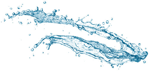 Water splash isolated