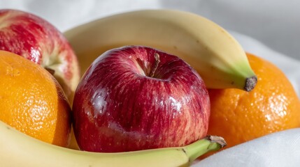 Tantalizing fruit medley gleams under sunlight, embodying lush vitality of fruitarian feasts and Mabon harvest celebrations