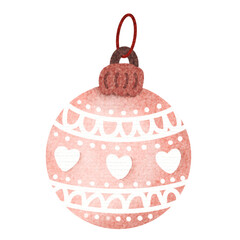 Christmas ball ornament, Christmas illustration