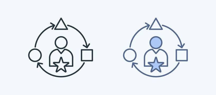 Adaptive Leadership Icon Multiple Style
