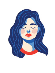 vector illustration feminist power concept