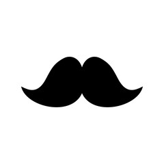 moustache icon isolate on white background.