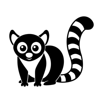 lemur face clipart