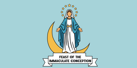 Feast of the Immaculate Conception Illustration