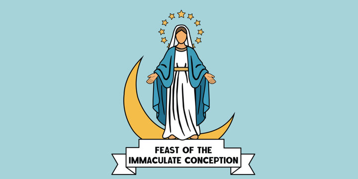 Feast of the Immaculate Conception Illustration