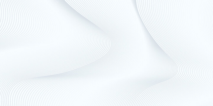 Abstract background with white holographic line pattern in luxury pastel colors. Premium horizontal vector design template for business banner, prestigious voucher, wedding invitation.