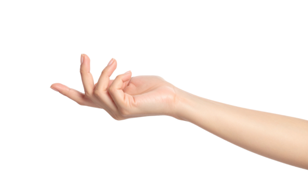 A hand displaying a gesture with fingers, capturing elegance and grace. The fingers are delicately poised, suggesting openness and communication. The image conveys a sense of invitation, offering.